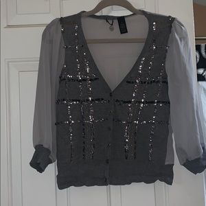 BKE Boutique 1/2 sleeve cardigan